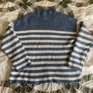 St John’s Bay Striped Mockneck Sweater Size XL